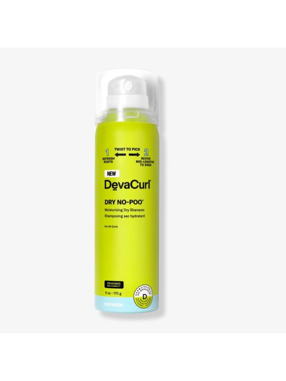 DevaCurl Dry No Poo Moisturizing Dry Shampoo, Brand New, MSRP $34